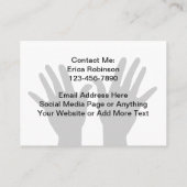 上品なクリエイティブマッサージセラピスト名刺 名刺 (裏面)