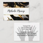 上品なクリエイティブマッサージセラピスト名刺 名刺 (正面/裏面)