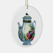 上品なクリスマスオーナメントセラミックラウンドティーカップ セラミックオーナメント (右)
