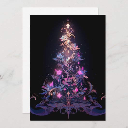 上品なクリスマスカード – デジタルクリスマスカード シーズンカード (正面/裏面)