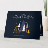 上品なクリスマスカード（メッセージ付き） カード (正面)