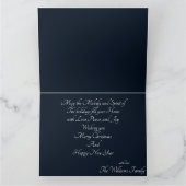 上品なクリスマスカード（メッセージ付き） カード (内部)