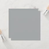 上品なクリスマスシルバーウィンター無地のカラー カード (正面/裏面インサイチュ)