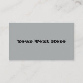 上品なクリスマスシルバーウィンター無地のカラー 名刺 (裏面)