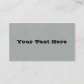 上品なクリスマスシルバーウィンター無地のカラー 名刺 (正面)