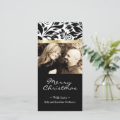上品なクリスマスフォトカード シーズンカード (スタンド正面)