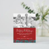 上品なクリスマスフォトポストカード シーズンポストカード (スタンド正面)