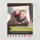 上品なクリスマスフォトポストカード シーズンポストカード (正面)