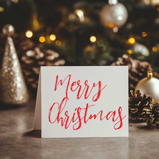 上品なクリスマスメッセージ折り紙カード カード