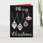 上品なクリスマス カード (正面)