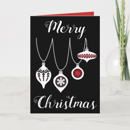 上品なクリスマス カード (正面)