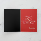 上品なクリスマス カード (内部)