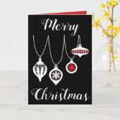 上品なクリスマス カード (黄色い花)