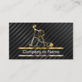 上品なクリーニングの名刺 名刺 (正面)