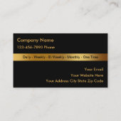 上品なクリーニングの名刺 名刺 (裏面)