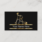 上品なクリーニングの名刺 名刺 (正面)