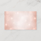 上品なクリーニングサービスロゴメイドバラ金ゴールド 名刺 (裏面)