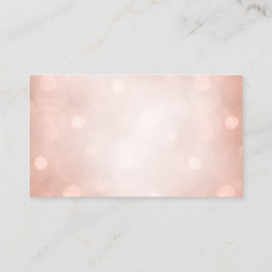 上品なクリーニングサービスロゴメイドバラ金ゴールド 名刺 (裏面)