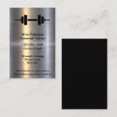 上品なクールパーソナルトレーナー名刺 名刺 (正面/裏面)
