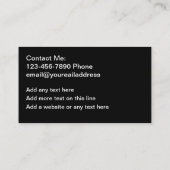 上品なクール建物請負業者の名刺 名刺 (裏面)