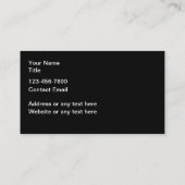 上品なクール金ゴールドトーン光沢のある名刺 名刺 (裏面)