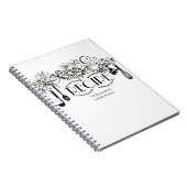 上品なクール飾り料理人ケータリング ノートブック (右側)