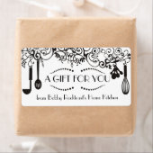 上品なクール飾り料理人ケータリング ラベル (インサイチュ)