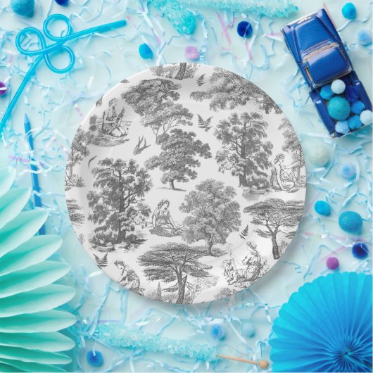 上品なグエレガントレー素朴カントリー・トイル ペーパープレート (パーティー)