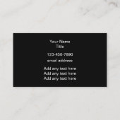 上品なグリジーなモノグラム編集可能名刺 名刺 (裏面)