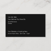 上品なグリジーファッションと美しい名刺 名刺 (裏面)