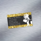 上品なグリジーファッション名刺マグネット マグネット名刺 (インサイチュ)