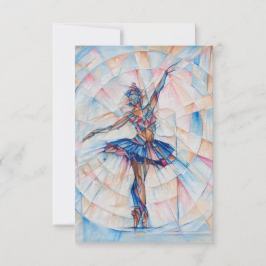 上品なグリーティングカード サンキューカード (正面)