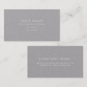 上品なグレーの名刺 名刺 (正面/裏面)