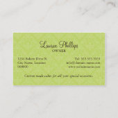 上品なケーキのベーカリー 名刺 (裏面)