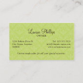 上品なケーキのベーカリー 名刺 (裏面)