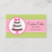 上品なケーキのベーカリー 名刺 (正面)