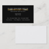 上品なコンシェルジュの名刺 名刺 (正面/裏面)