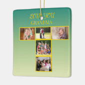 上品なゴールド T 型コラージュ オーナメント デザイン (左)