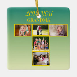 上品なゴールド T 型コラージュ オーナメント デザイン