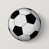上品なサッカーボール|のスポーツのギフト 缶バッジ (正面)