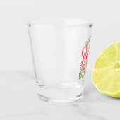 上品なサッシーと少し悪いアッシーなサッシーの女の子 ショットグラス (左)