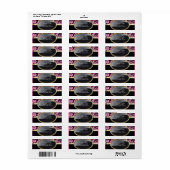 上品なサロンとスパ差出人住所ラベル ラベル (フルシート)