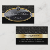 上品なサロンの名刺 名刺 (正面/裏面)