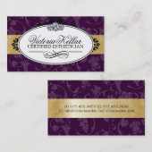 上品なサロンの名刺 名刺 (正面/裏面)