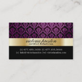 上品なサロンの名刺 名刺 (裏面)