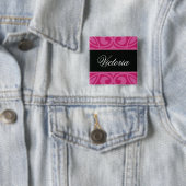 上品なサロンの名札 缶バッジ (インサイチュ)