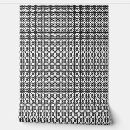 上品なシックな黒と白のジオメトリックデコモダン 壁紙