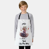 上品なシニアレディ エプロン (着用した状態)