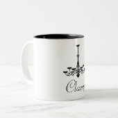 上品なシャンデリア ツートーンマグカップ (正面左)