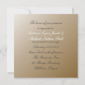 上品なシャンパングラス ウェディング招待状 招待状 (裏面)